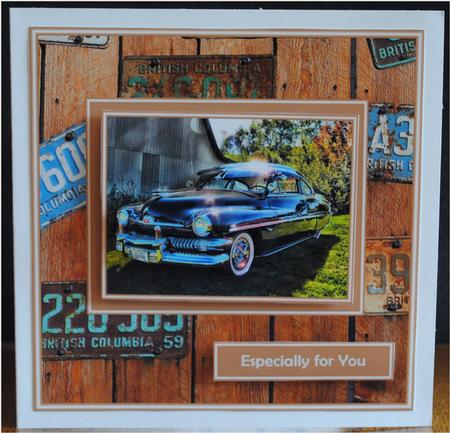 Number Plates - 50's Black Car by Yvonne Middleton