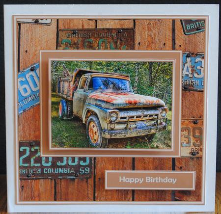 Number Plates - Ford Dump Truck by Yvonne Middleton