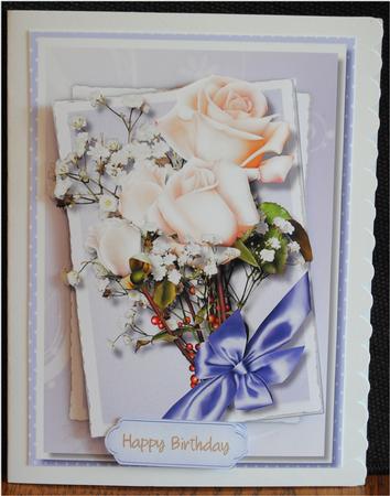 Beautiful Cream Roses and Bbay's Breath by Yvonne Middleton