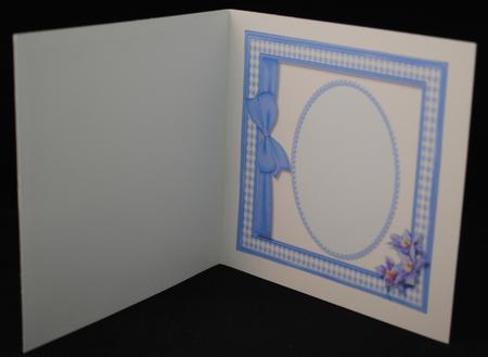 Beautiful Incert in a Lilac Gingham Frame  by Yvonne Middleton
