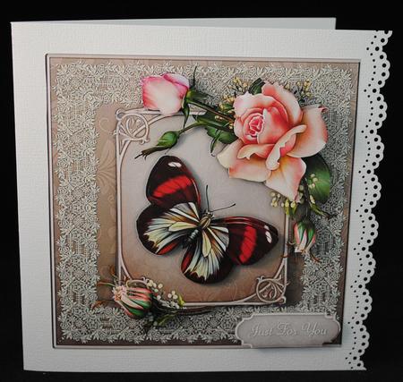 The Rose Bower - 8" Square Card Mini-kit by Yvonne Middleton