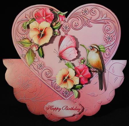 A Passion of Pansies Wobble Card Mini-kit by Yvonne Middleton