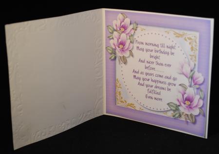 Incert, with Verse and Lilac Magnolias by Yvonne Middleton