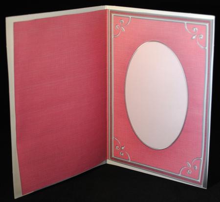 A5 'silver Metallic Frame' Card Front or Insert by Yvonne Middleton