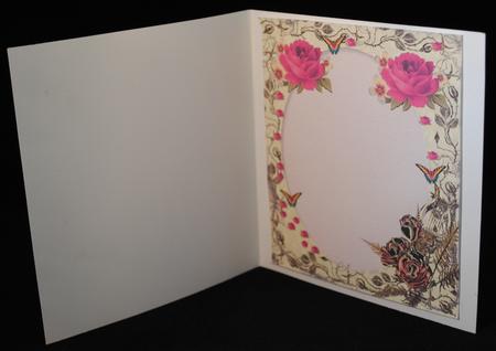 Rose and Butterfly Insert by Yvonne Middleton