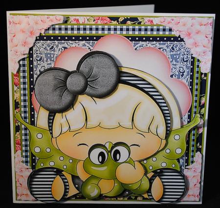 Cute Little Cuddles Card Front Kit by Yvonne Middleton