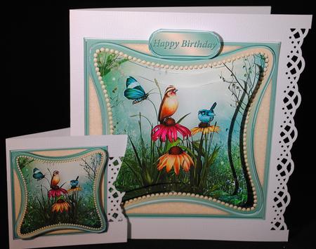 Woodland Dawn - Curved Frame Card Mini Kit by Yvonne Middleton