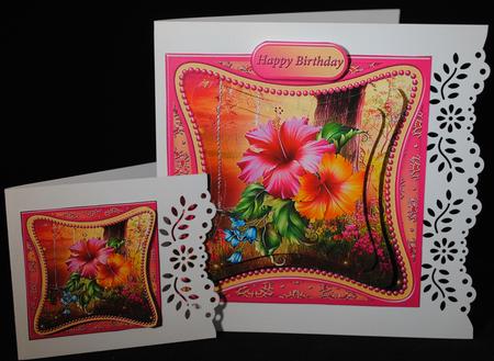 Woodland Sunset - Curved Frame Card Mini Kit by Yvonne Middleton