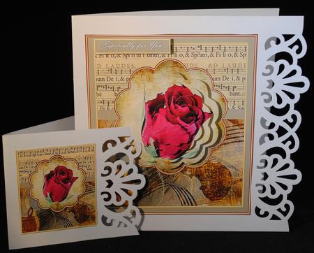 Red Rose and Music by Yvonne Middleton