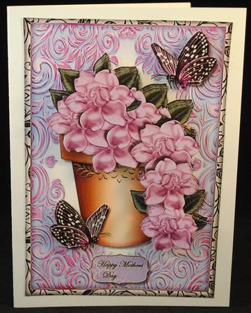 Lilac Gardenias & Butterflies by Yvonne Middleton