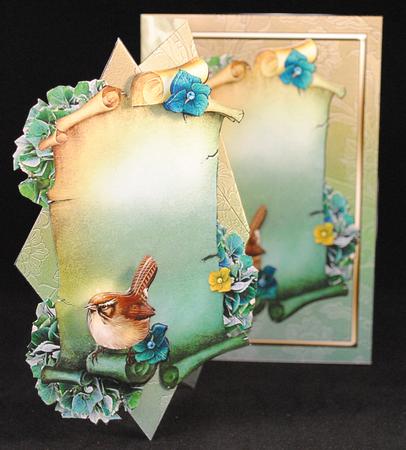 Bird & Flowers Diamond Front Card Kit by Yvonne Middleton