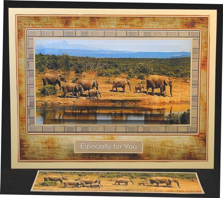 Africa at Its Best - Elephants with Bookmark by Yvonne Middleton