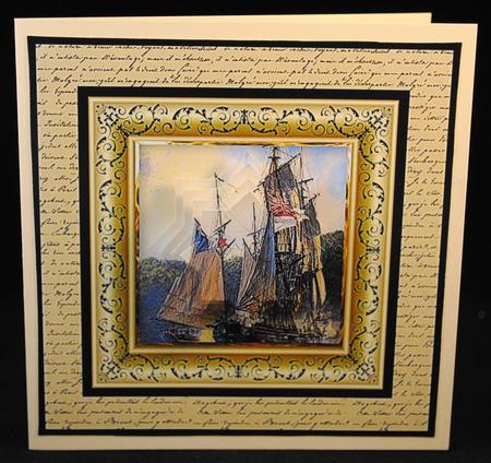 Sailing Ships 7x7 Card Mini Kit by Yvonne Middleton