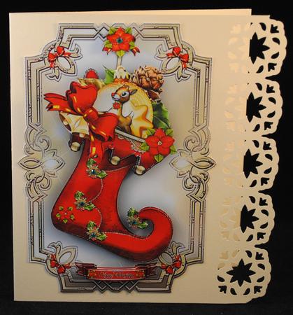 Red Christmas Stocking for Kids by Yvonne Middleton