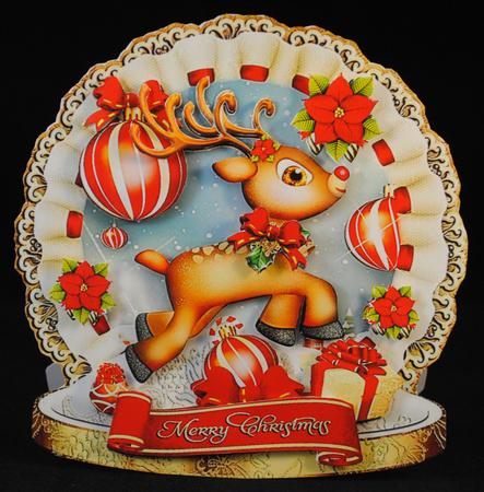 Christmas Cute Deer by Yvonne Middleton