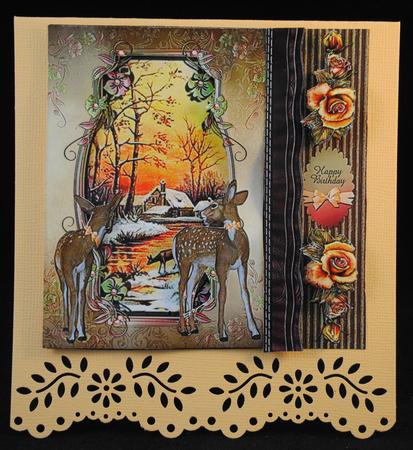 Somewhere in Time 3 Quick Card Topper by Yvonne Middleton