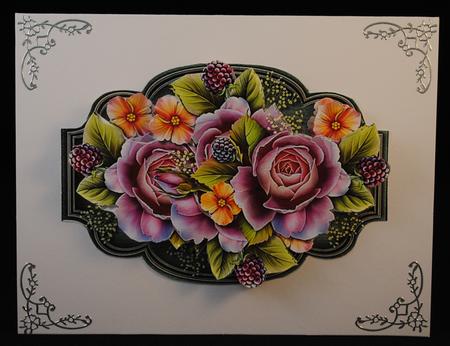 Scallop Topper English Roses Mini Kit by Yvonne Middleton