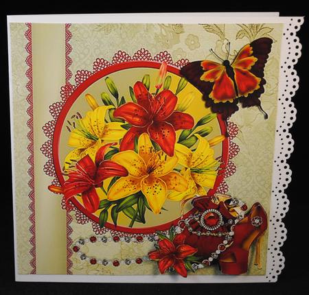 Red & Yellow Lillies by Yvonne Middleton