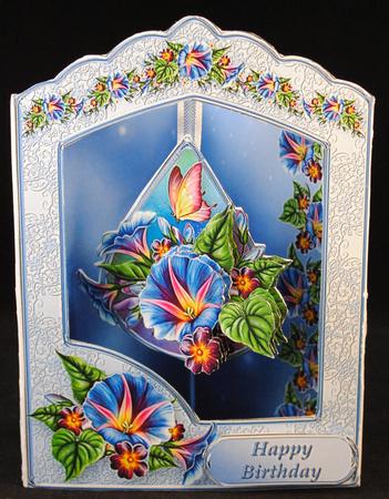 Morning Glory - Teardrop Pendant Card Mini Kit by Yvonne Middleton