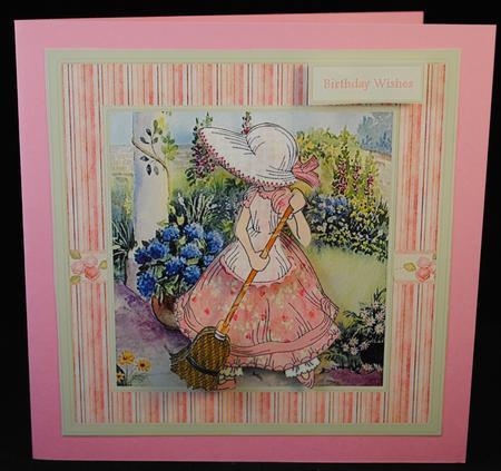 Spring Cleaning 7x7 Card and Decoupage by Yvonne Middleton