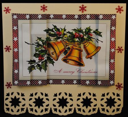 Vintage Christmas Gold Bells Side Stacker by Yvonne Middleton