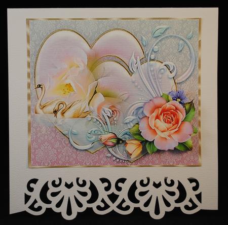 Hearts of Love Topper with Decoupage by Yvonne Middleton
