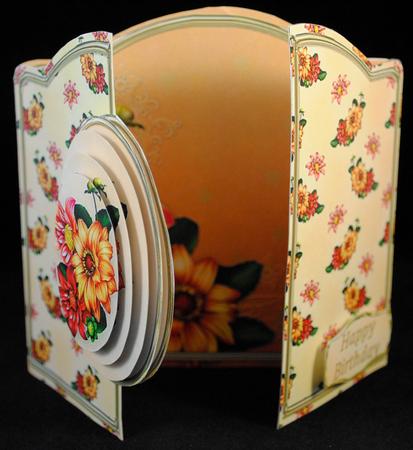 Dahlias - Gatefold Card Mini Kit by Yvonne Middleton