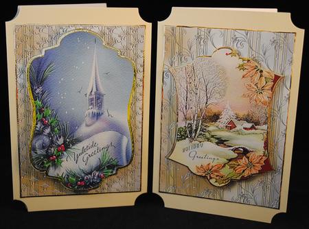 Vintage Christmas Card Fronts by Yvonne Middleton