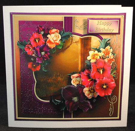 Summer Evening Decoupage Card Front by Yvonne Middleton