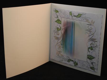 Insert Ball Gown and Bleu Roses by Yvonne Middleton