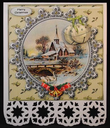 Christmas Dreams Card Topper 1 by Yvonne Middleton
