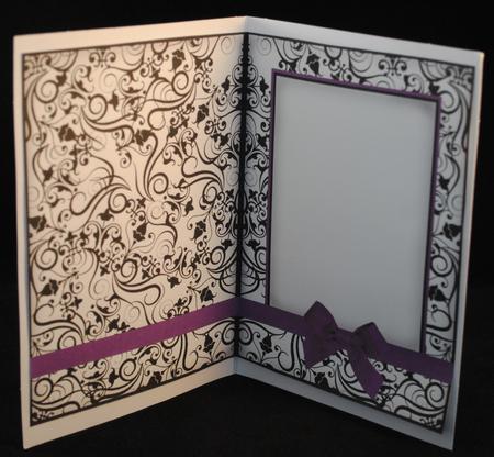 Christmas Decoration Church Silhouette 4 Square Card Insert by Yvonne Middleton