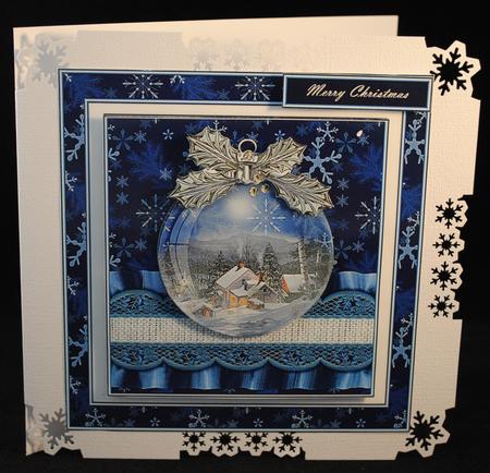 Christmas Bauble Winter Scene 3 by Yvonne Middleton