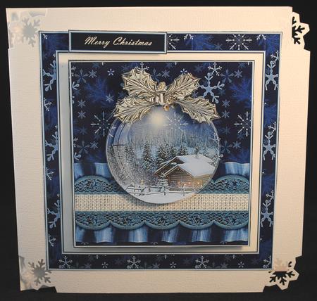 Christmas Bauble Winter Scene by Yvonne Middleton