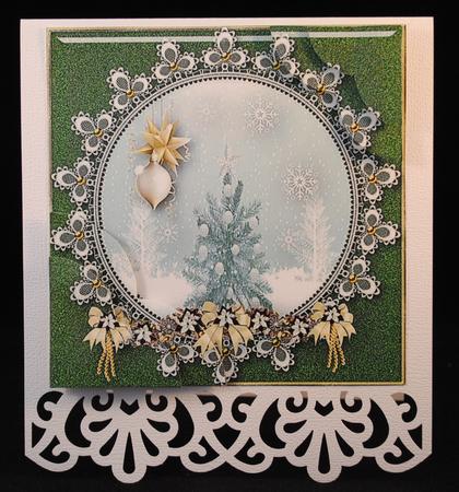 Special Christmas Greetings Card Topper 2 by Yvonne Middleton