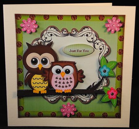 Quick Card Cute Owls by Yvonne Middleton