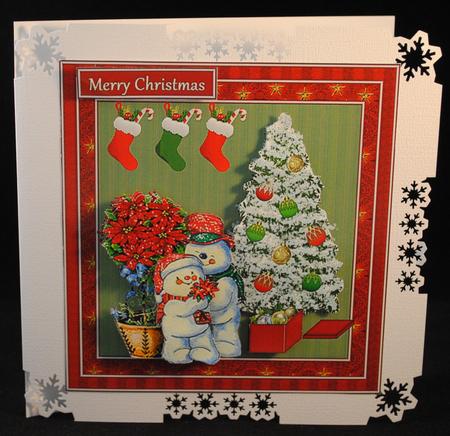 Christmas Snowman Sweet Hearts by Yvonne Middleton