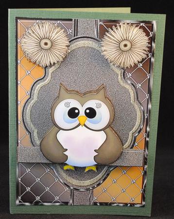 Male Card Wise Owl by Yvonne Middleton