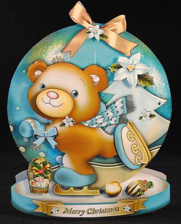 Winter Christmas Teddy Bear for Kids by Yvonne Middleton