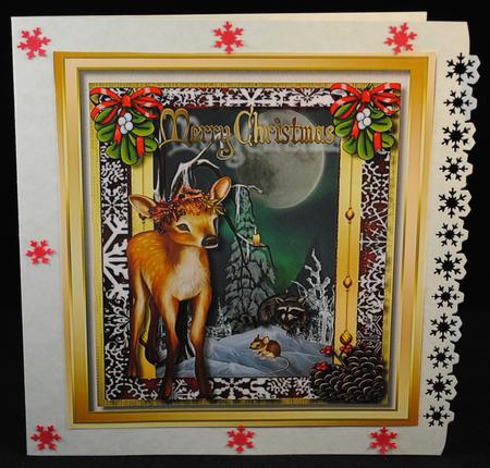 Beautiful Faun at Christmas  by Yvonne Middleton