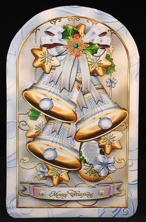 Winter Christmas Vintage Jingle Bells by Yvonne Middleton