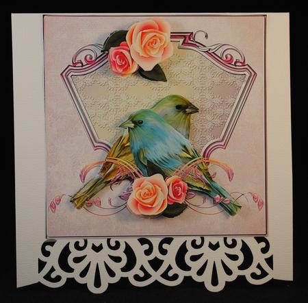 Birds of Summer Topper with Decoupage by Yvonne Middleton