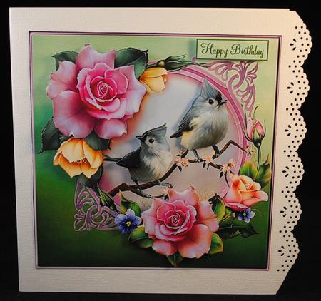 Summertime Roses Topper with Decoupage by Yvonne Middleton