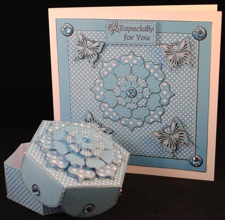 Soft Blue Gift Box Mini-kit by Yvonne Middleton