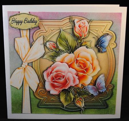 Beautiful Rose Bunch 8x8 by Yvonne Middleton