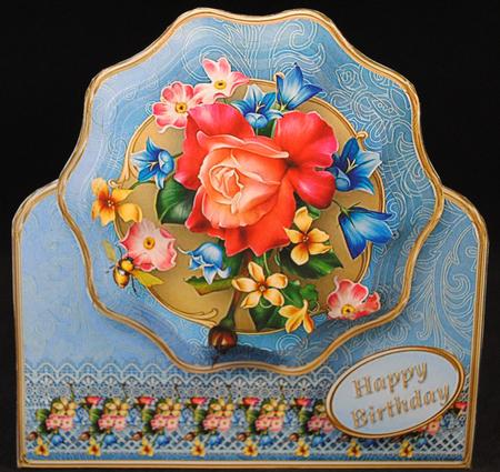 Summer Joy - Stand-up Wavy Pyramid Card Mini Kit by Yvonne Middleton