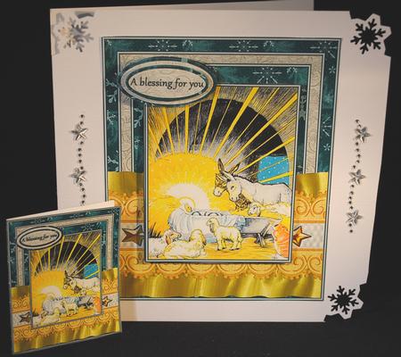 Christmas Lamb Nativity Scene by Yvonne Middleton