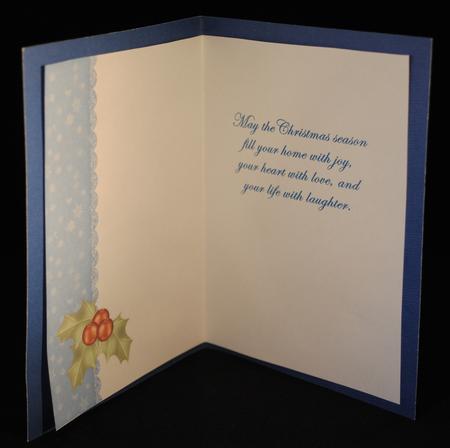 Chirstmas Holly & Bird Insert 2 by Yvonne Middleton