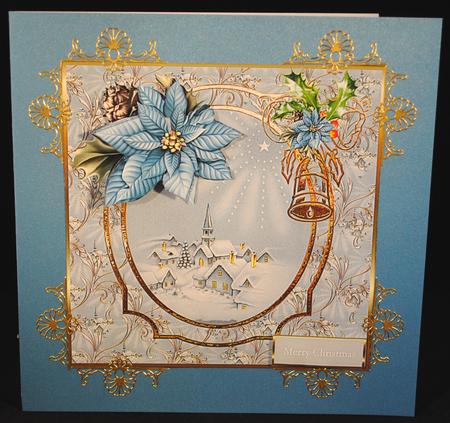 Star in the Sky 7x7 Card with Decoupage by Yvonne Middleton