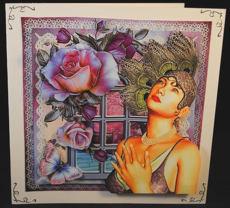 The Deco Window Card Front Kit by Yvonne Middleton